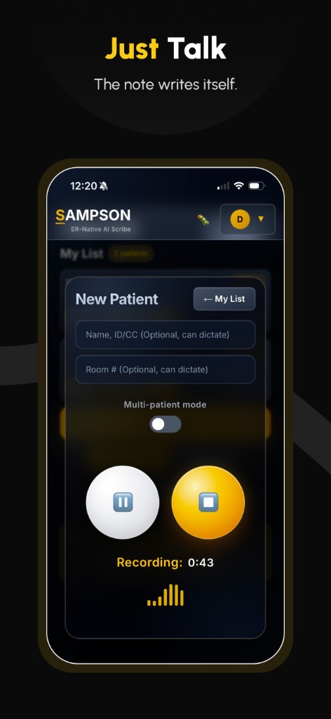 Just Talk — one-tap recording